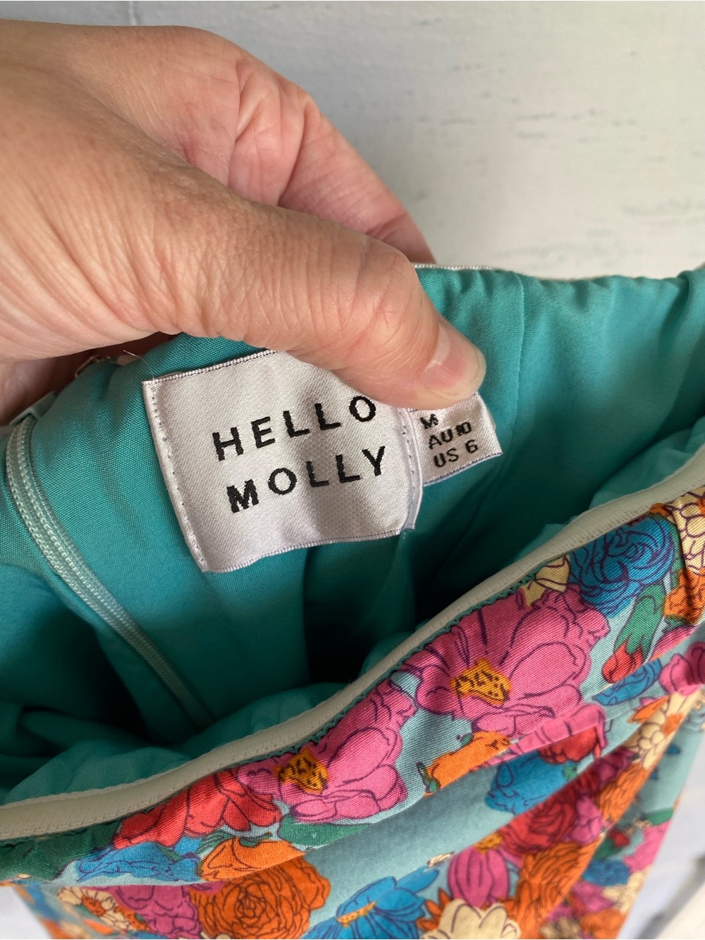 Hello Molly Like A Sticker Dress Floral Medium - Picture 3 of 5